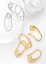 18K Gold Plated Earring Hooks Silver French Ear Wires DIY Earrings Making Supplies1444906