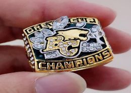 2006 BC Lions Grey Cup Team s ship Ring Side Stones With Wooden Box Men Fan Brithday Gift 2020 Souvenir6019641