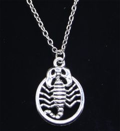 20pcs New Fashion Necklace 26x19mm scorpion scorpio zodiac Pendants Short Long Women Men Colar Gift Jewellery Choker 2010134930582