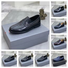 Uomini di lusso Gentleman Office Casual Scarpe casual moda Maschio di alta qualità puntato Oxford Wedding in pelle Designer Designer Scarpe di spedizione GRATUITA 38-45