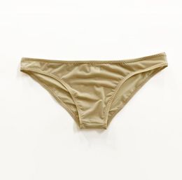 Underpants Plane Seamless Thin Ice Silk Translucent Mens Sexy Underwears Tight Bikini Briefs Low Waist Male Panties Silky Small5522618