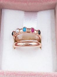 Stud Rose Vermeil Silver Super Power Ring With Gemstones bear Jewelry 925 Sterling Fits European Jewelry Style Gift Andy Jewel c817259779