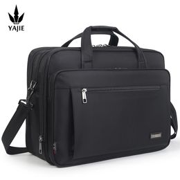 Large-capacity business briefcase 15.6 inch 17 19 inches laptop bag mens waterproof canvas document bag work office bag offical 240531