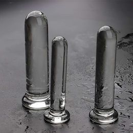 Transparent Anal Plug Dildo Adult sexy Toys Shape Butt Dildos BDSM Pleasure Trainer For Women&Men Couple