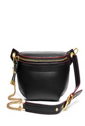 Genuine Leather Black Fanny Pack for Women Fashion Women Waist Bag Trend Solid Color Chest Bag Pocket Belt Sac Banane7289589