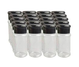 Storage Bottles Jars 20PcsSet 100Ml Spice Salt Pepper Shakers Black Seasoning Jar Can Bottle Barbecue Condiment Kitchen Gadget 3833931