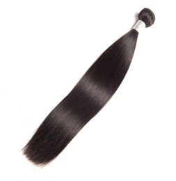 Brazilian Virgin Hair Straight Human Hair Extensions 95100gpiece Natural Colour One Bundle Straight Hair Wefts 830inch5777500