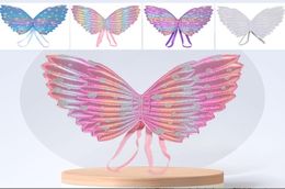 Other Fashion Accessories Cute Girls Costumes Performance Props Gradient Color Butterfly Princess Angel Wings Fairy Stick Kids Dre4704693