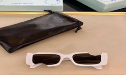 Notch frame design 40006 sunglasses square classic fashion OW40006 glasses plate men and women white sunglasses with original box 5805375