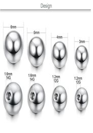Plain Ball Screw Ear Stud Lip Bar Eyebrow Tongue Belly Button Ring Bead Ball Accessory 2mm 25mm 3mm Horseshoe Stainless Steel8987744