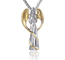 Guardian Angel Ashes Keepsake Necklace Memorial Urn Pendant Stainless Steel Cremation Jewellery Gift for Women Men Hold Human Pet 4351528