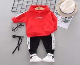 fashion Tracksuit Boy Clothes 2Pcs suit Baby Clothing sets Casual Children Kids Leisure Sport Hoodes Pants7311888