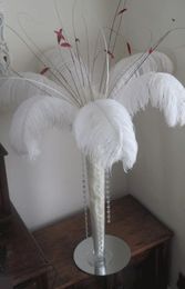 Whole 200 pcs 1214inch White ostrich feather plumes for wedding Centrepiece wedding decoraction feather deor headdress8433478