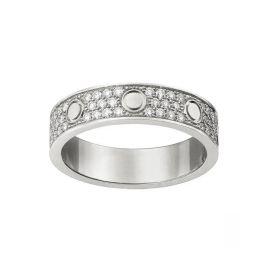 Rings Wedding band luxury ring gold silver plated designer engagement bague set diamond mens cjeweler love promise moissanite rings for