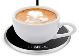 18W Electric Powered Cup Warmer Heater Pad 220V Plate Coffee Tea Milk Mug Plug White Household Office CN plug Y1201258O9964059