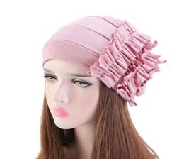 BeanieSkull Caps Fashion Chemo Hat Turban For Women Floral Decro Headwear Beanies Hiar Loss Cancer Cap Ladies Bandana Muslim Head55340527