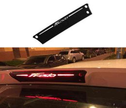 Carbon Fibre Rear Braking Light Decoration Cover Stickers Case For fiesta Hatchback 20092015 Car Accessories Styling 1PC8675221