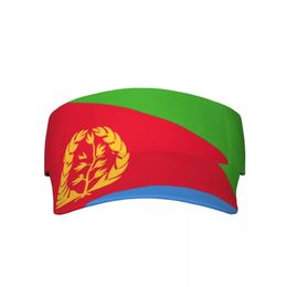 Flag Of Eritrea Breathable Air Sun Hats Men Women Visor UV Protection Top Empty Solid Sports Tennis Golf Sunscreen Cap 240531