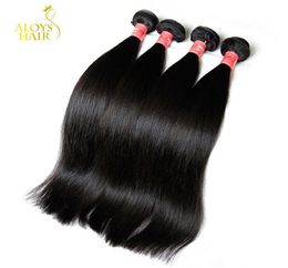 Peruvian Malaysian Indian Brazilian Straight Virgin Human Hair Weave Bundles Unprocessed Remy Human Hair Extensions Natural Colour 6822120