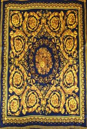 Classical Baroque Pattern Women 100 Silk Scarf Shawl Foulard Luxury Soft Soomth Touching 108108cm CX2007275730167