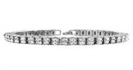 Hip Hop Tennis Bracelet Gold Palted Bling Bling 2 Row Iced Out Cz Bracelet Mens Jewelry6342097