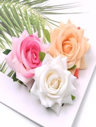 1pcs 6cm7cm Silk Flower Dahlia Rose Artificial Flower Head Wedding Decoration Diy Wreath Gift Box Scrapbooking Craft jllKFu3700116