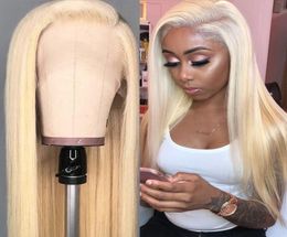 Blonde Lace Front Human Hair Wigs Straight Coloured Human Hair Wigs For Black Women Inch Pre plucked Lace Front Wig full5613666