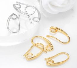18K Gold Plated Earring Hooks Silver French Ear Wires DIY Earrings Making Supplies7593847