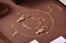 Fashion gold lock Pendant Necklaces bijoux for lady womens Party Wedding Lovers gift Jewellery With BOX NRJ6924290