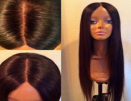Glueless Silk Top Full Lace Wigs Silk Straight Brazilian Virgin Hair Full Lace Front Human Hair Wigs 455 Silk Base Lace Wigs1294802850168