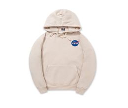 NASA Long Sleeve Autumn Hoodies Hip Hop Black White Hooded Hoody Mens Hoodies Sweatshirts Plus Size S3XL7667912