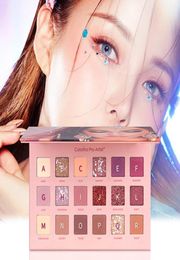 ePacket Diamond cover 18 Colour desert rose eye shadow palette matte shimmer pearlescent waterproof eyeshadow box 1692714