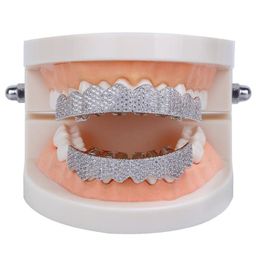 Hip Hop Jewellery Mens Diamond Grillz Teeth Personality Charms Gold Iced Out Grills Fashion Rapper Men Fashion Accessories2069998
