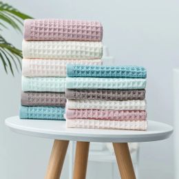 New 2020 4PC 100% Cotton Hand Towels for Adults and Kids Plaid Hand Towel Face Care Magic Bathroom Sport Waffle Towel 34x74cm