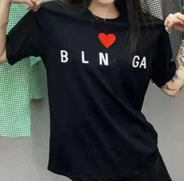 Men Women New Love Letter Printed T Shirts Male Female White Fashion Streetwear 100% Cotton Black Tees Tops for Summer Asian size