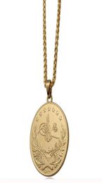 ZKD islam Arab Coin Gold Colour Turkey Coins Pendant Necklace muslim Ottoman coins jewelry215I6794211
