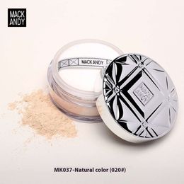 Mack Andy Mineral Matte Makeup Powder 3-Color قاعدة التحكم في الزيت التشطيب مسحوق وضع فضفاضة مسحوق A9F
