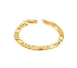 Mens Hip Hop Chain Bracelets 8mm22cm NK Chains Bracelet Punk Gold Color Link Bangle for Women Men Vintage Jewelry Accessories5461366