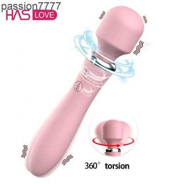 HOT vibrator wand double heads dildo vibrator USB recharge 20 modes adult vibrator for women