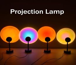 Top Novelty Items Projector Lamps 180 Degree Rotation Rainbow Sun Sunset Mode Night Light USB Romantic Projection Lamp for 6262444