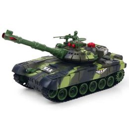 Electric/RC Car RC tanks 2.4G Fighting Battle Tanks with LED Life Indicators Restic Sounds Remote Control Boy Toys For Kids Children G240529