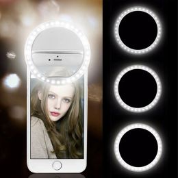 Lights USB Charge Led Selfie Ring Light Mobile Phone Lens LED Selfie Lamp Ring for iPhone for Samsung Xiaomi Phone Selfie Light