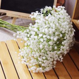 90Heads 52cm Babies Breath Artificial Flowers Plastic Gypsophila DIY Floral Bouquets Arrangement for Wedding Home Decoration7550659