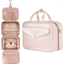 Cosmetic Bags Large Capacity Simplicity Leathers Fashions Travel Washing Pouch Multifunctional Waterproof Portable Makeup