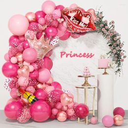 Party Decoration Selling Wedding Themed Balloon Chain Birthday Pink Rose Gold Love Aluminium Film Set