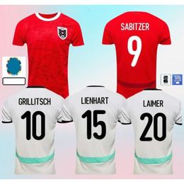 2024 Austria Soccer Jersey Souvenir Arnautovic 24 25 Austria jersey Football Shirt Home Away Alaba camisetas de futbol men kids Sabitzer Lienhart uniform