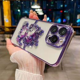 Cute Dragon Quicksand Glitter Sequin Phone Case for iPhone 14 13 12 11 15 Pro Max Transparent Camera Lens Protector Cover