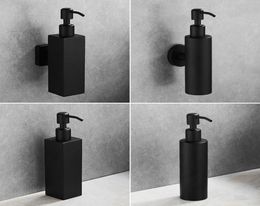 Liquid Soap Dispenser Hand Kitchen Sink Soap Container 304 Stainless Steel Black Bathroom Shampoo Holder Wall Mounted Bottle9368150