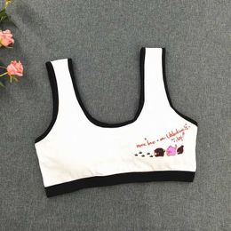 Camisole Cotton Cartoon Sling-type Steelless Bra Gift Girl Bra Teen Crop Top Underwear Vest Puberty Sport Training Bras WX5.31