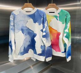 Luxury designer sweater mens sweater Color Printed hoodie men women Long Sleeve tshirt V fashion pullover coat casual loose sweat 7529546